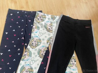 3 x zateplené legíny - vel. 134 - 2