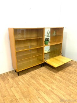 Retro knihovna s barem 60. léta E. Homa - 2