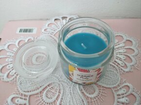 Malá svíčka ve skle Scented Candle bílý čaj a zázvor - 2