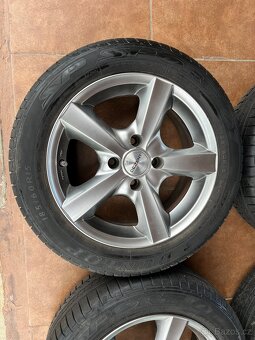 4x litá kola 4x108 R15, letní pneu - 2