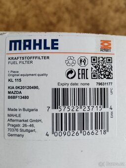 Palivový filtr Mazda MX-5 NA 1.6 85kW - 2