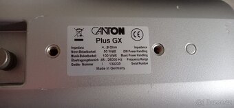 REPRO CANTON PLUS GX 2x satelit plus CENTRALNÍ - 2