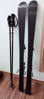 Lyžařský set - lyže, boty,hůlky a přilba- více v textu - 2
