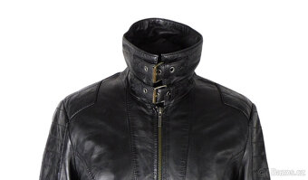 Kožená dámská černá bunda KARA vel. M - 2