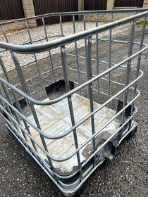 IBC klec na kubíkovou nádrž, plast, pozink - 2