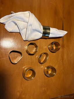 Mosazné kroužky na ubrousky - 2