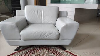 Kožená Italská sedací souprava + křesla - 2