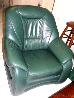samostatné kožené křeslo - 2