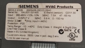 SED2-2.2/35B frekvenční měnič - 2.2kW IP 54 - 2