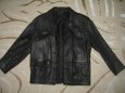 Nová černá kožená bunda - 2
