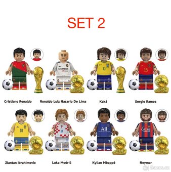 Figúrky futbal + basketbal 2 (8 a 10ks) typ lego - nové - 2
