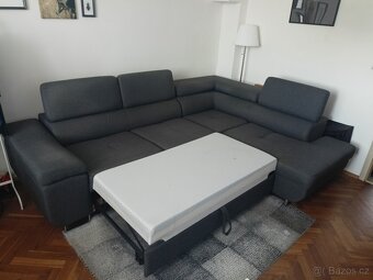 Rohová sedací souprava Anton, barva šedá, pravý roh - 2