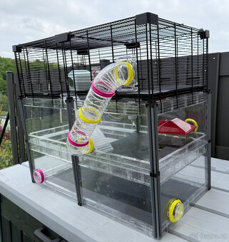 Klec pro křečka Ferplast Multipla Hamster Crystal s výbavou - 2