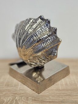 Dekorace "Mořská lastura", 20 x 20 cm, hliník (NOVÁ) - 2