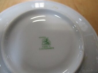 ČAJOVÁ SOUPR. PORCELÁN. ZLACENÁ - 2