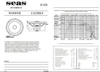 Basový reproduktor SEAS CA25RE4 - 2