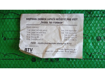 zadní lapače nečistot Škoda Forman 116791390 - 2