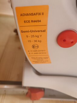 Autosedačka Britax Romer Advansafix II, isofix, 9-36kg - 2