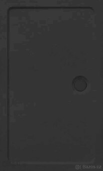 Koupelnová vanička litý mramor 155x78cm - černá - 2