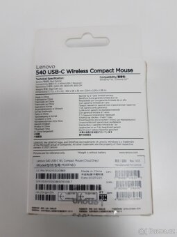 Lenovo 540, bezdrátová, USB, šedá - 2