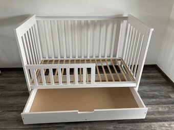 Klups dětská postýlka 120x60 cm se zábranou + matrace - 2