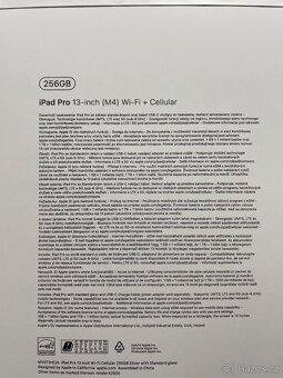 Novy Apple iPad Pro 13" Cellular Silver 256GB M4 +Pris, Zar - 2