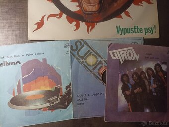 LP Citron - Vypusťte psy, 3 x SP - Uragán, Zase dál, Rock - 2