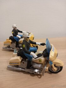 Retro hračka Policejní motorka Harley - 2