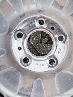 4ks plechove disky ET48 + pneu - 2