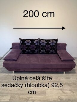 Rozkládací sedačka s úložným prostorem - 2