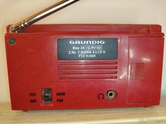 Nevolat Zachovalé rádio Grundig boy 35 rarita - 2