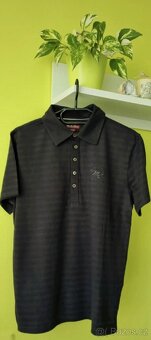 Pánské tričko polo s proužkem - 2
