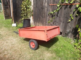 Prodám bržděný sklopný vozík za malotraktor - 2