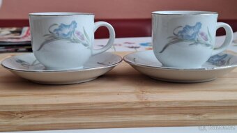 REGENT PORCELAIN - sada mocca hrníčků s podšálky. - 2