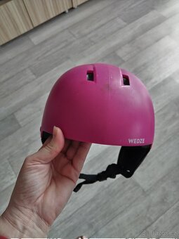 Detska helma na lyze, brusle ruzova - 2