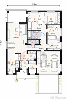 Prodej novostavby rodinného domu 5+kk, 202 m², pozemek 964 m - 2