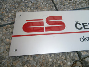 Cedule reklamní hliníková Česká spořitelna za 500 kč - 2