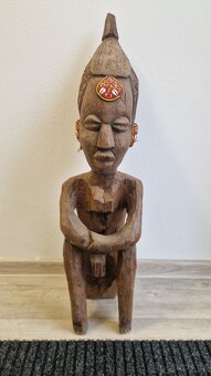Dvojice ancestorálních figur kmen IGBO - Nigérie, dovoz 1950 - 2
