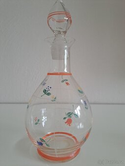 Skleněná karafa se čtyřmi skleničkami - 2