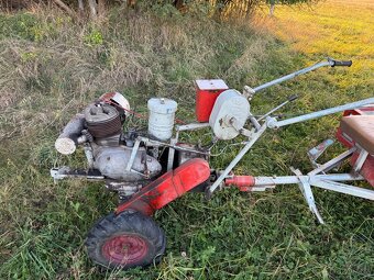 Prodám frezu domácí výroby s vlekem,včetně rotavatoru - 2