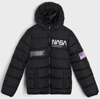 ☘️ 2x klučičí PŘECHODOVÁ BUNDA vel. 134 černá + modrá ☘️ - 2