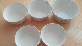 Vintage: keramické misky, hrnky, láz. pohárek, čaj. konvice - 2