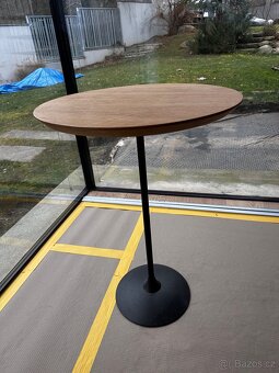 Konferencni stolek, kov, Dub masiv - 2