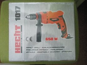Hecht 1017 El. vrtačka s příklepem. 650 W nová - Záruka - 2