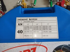 Prodám nové sněhové řetězy na pneu 13“ 14“ 15“ - 2