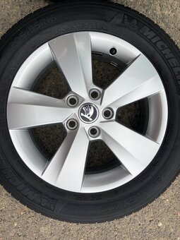 Alu 5x112 r16,Škoda Octavia 3,205/55 16-pekne - 2