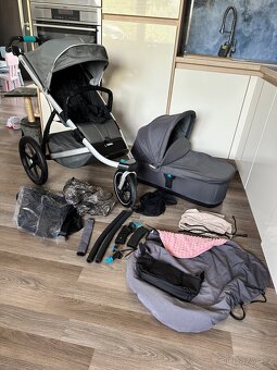 Kocarek Thule urban glide 2 + korbicka + prislusenstvi - 2