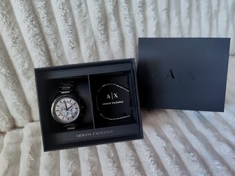 Sada: luxusní pánské hodinky Armani Exchange+ náramek AX - 2