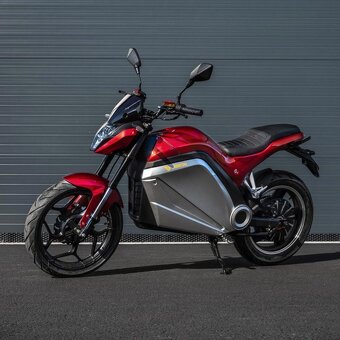 Elektrická motorka Leramotors Lancaster 3000W, červená - 2
