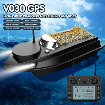 Zakrmovací, zavážecí loď s GPS, loďka na ryby zic - 2